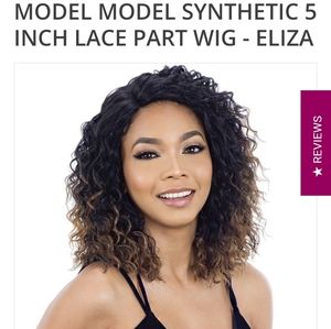 Model Model Synthetic 5 in Lace Part Wig - Eliza